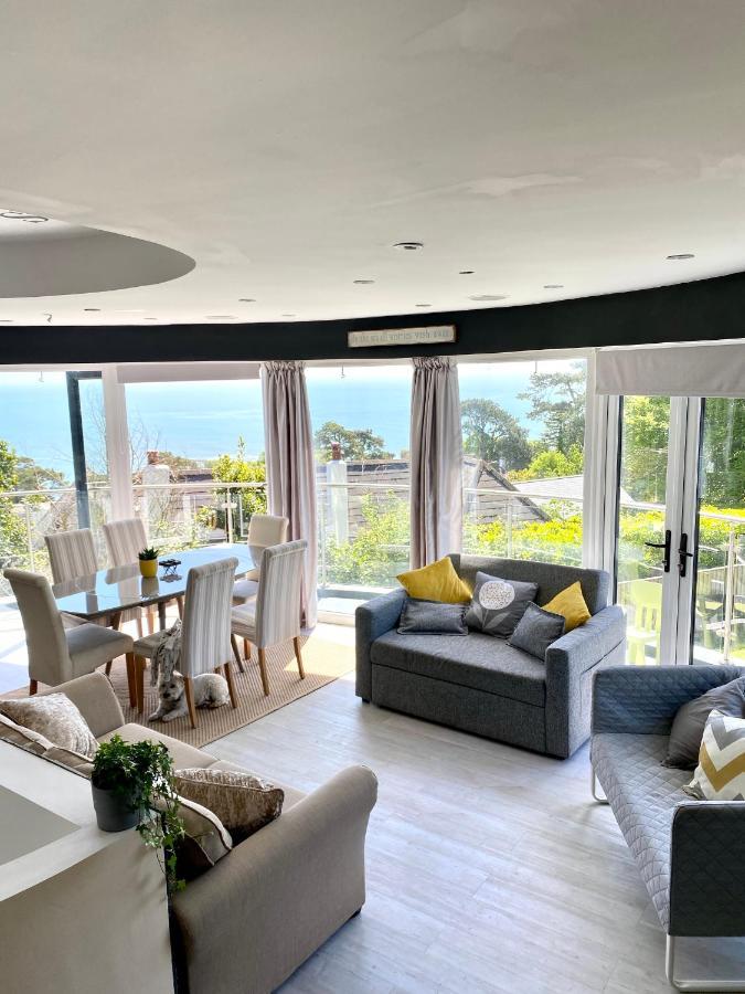One Of The Best Properties In Lyme! Breathtaking Views Across The Whole Bay. 3 Stories With 2 Tier Veranda Around The Property. Sleeps 6 Lyme Regis Exteriör bild