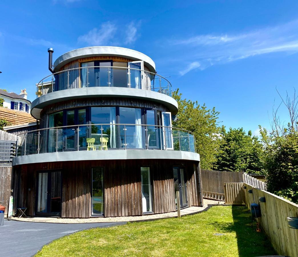 One Of The Best Properties In Lyme! Breathtaking Views Across The Whole Bay. 3 Stories With 2 Tier Veranda Around The Property. Sleeps 6 Lyme Regis Exteriör bild